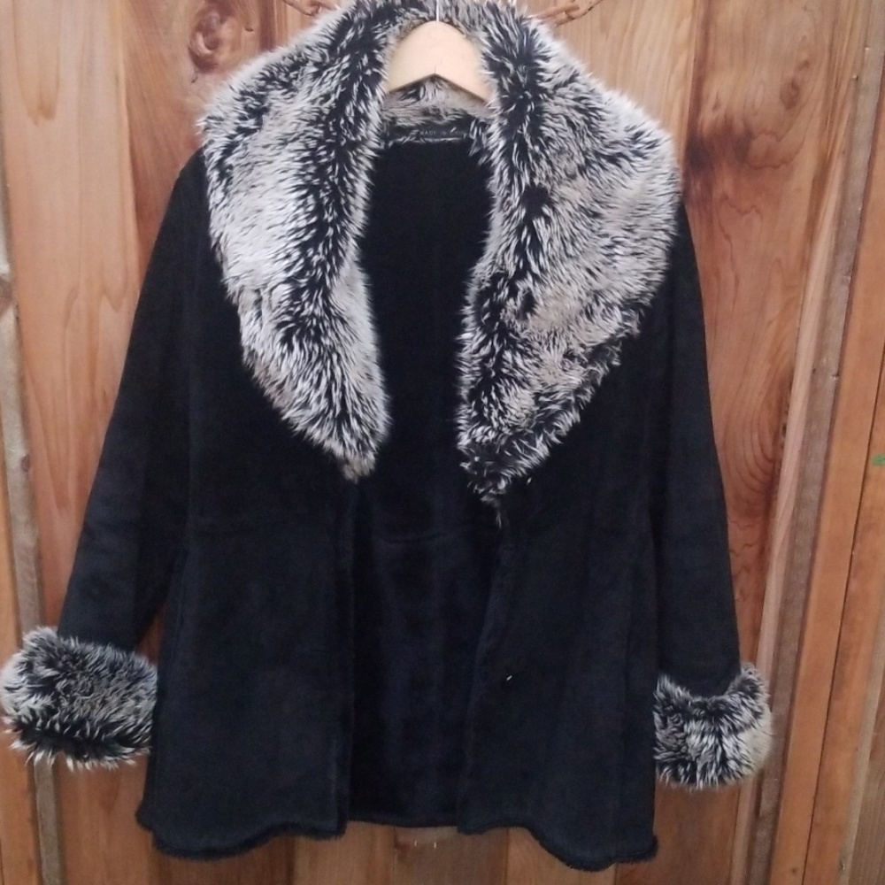 Wilsons Leather & Faux Fur Coat
